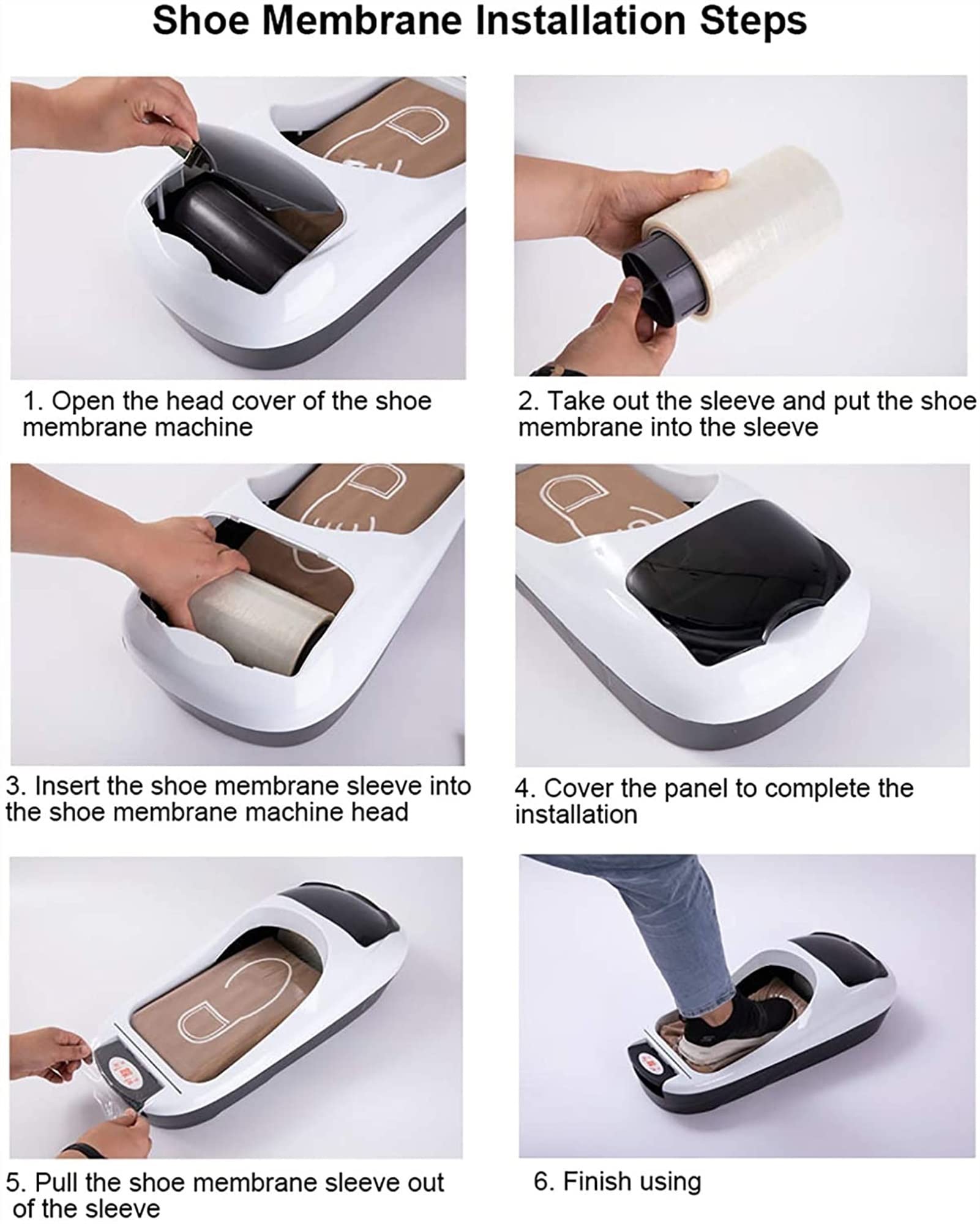 Amazon.co.jp: スマートシューカバーフィルムマシン自動、靴の靴